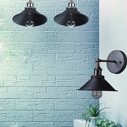 Applique da parete in metallo industriale vintage Edison Simplicity 1 luce da parete per sala da pranzo, studio, ufficio, corridoio