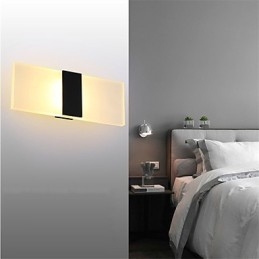 Applique da parete in acrilico, stile moderno, semplice, soggiorno, corridoio, caffetteria, camera da letto, cameretta dei bambini, lampada da comodino