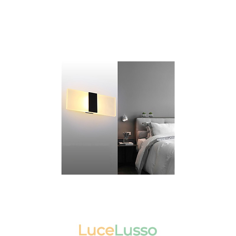 Applique da parete in acrilico, stile moderno, semplice, soggiorno, corridoio, caffetteria, camera da letto, cameretta dei bambini, lampada da comodino