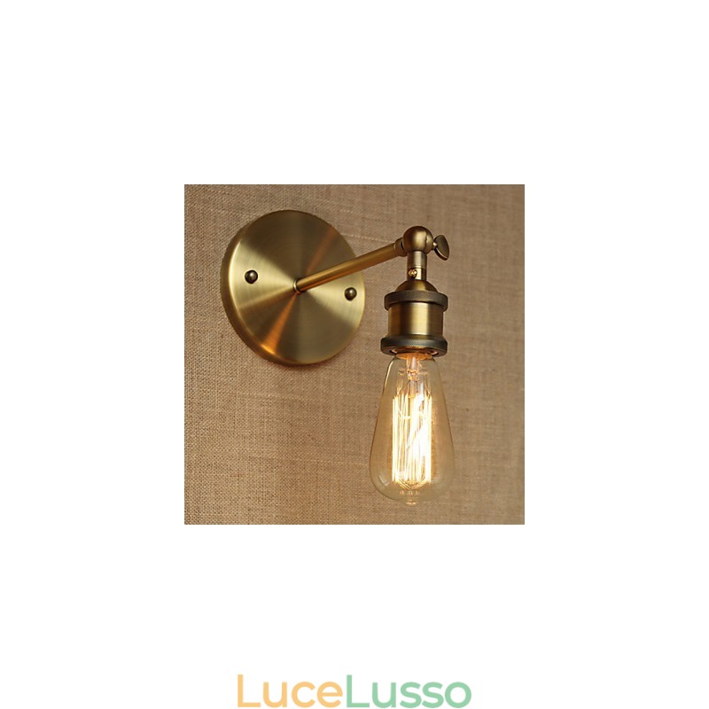 American Bar Cafe Restaurant Comodino Minimalista Corridoio Bronzo Ferro Battuto Applique da Parete