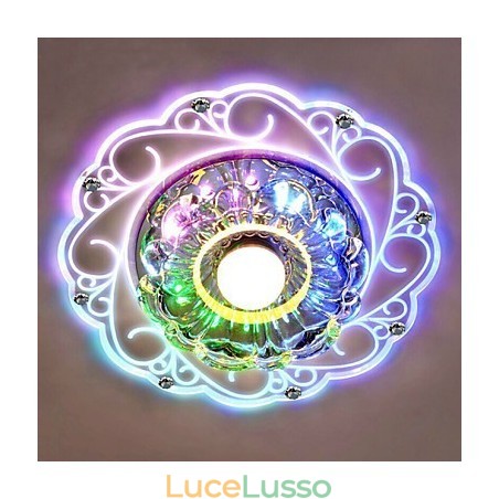 Lampada da soffitto in cristallo Faretto SMD 3W Lampada creativa Tubo luminoso Luce colorata Cupola luminosa Lampada da soffitto in cristallo Faretto SMD 3W Lampada creativa Tubo luminoso Luce colorata Cupola luminosa