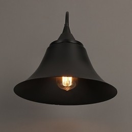Lampada da parete in ferro nero antico in stile loft di Designer Duds