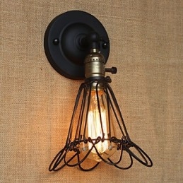Applique decorativa in stile industriale americano, recinzione in rete di ferro