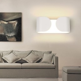 Applique da parete 6W moderna contemporanea in metallo