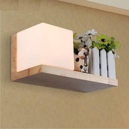 Lampada da parete una luce e vetro