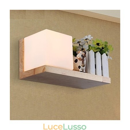 Lampada da parete una luce e vetro Lampada da parete una luce e vetro