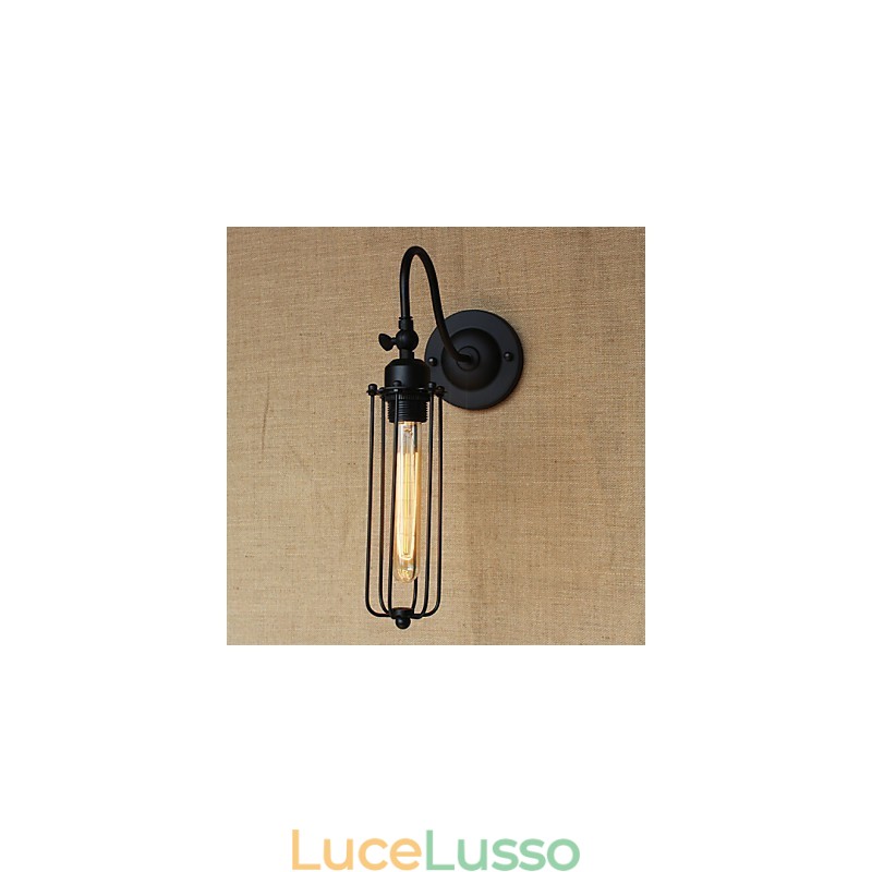 Arte Minimalista Nero Opaco American Country Lampada da Soggiorno Camera da Letto Balcone Lampada da Parete Lampada da Comodino