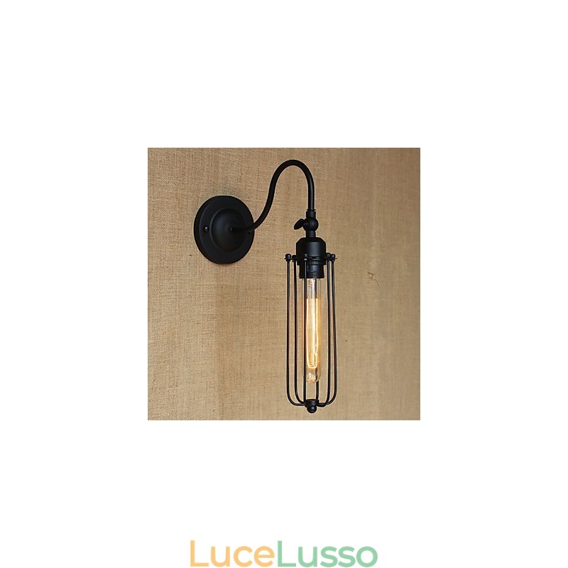 Arte Minimalista Nero Opaco American Country Lampada da Soggiorno Camera da Letto Balcone Lampada da Parete Lampada da Comodino