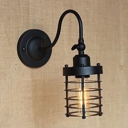 Decorazione murale minimalista in stile country americano, nero opaco