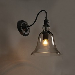 Lampada da parete in cristallo con luce da giardino creativa Campana che ripristina i modi antichi Luce