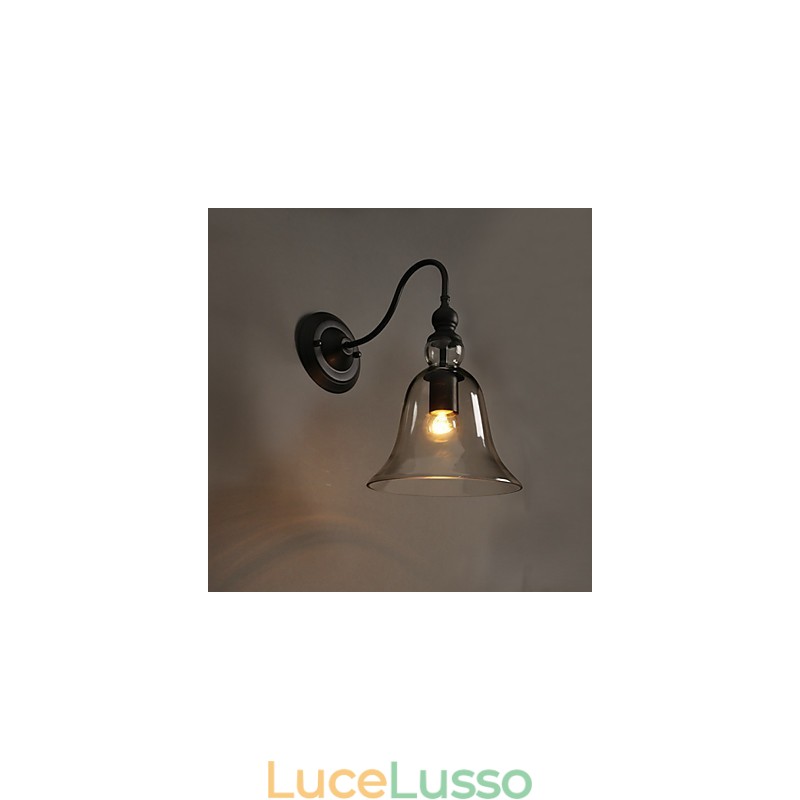 Lampada da parete in cristallo con luce da giardino creativa Campana che ripristina i modi antichi Luce