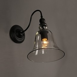 Lampada da parete in cristallo con luce da giardino creativa Campana che ripristina i modi antichi Luce