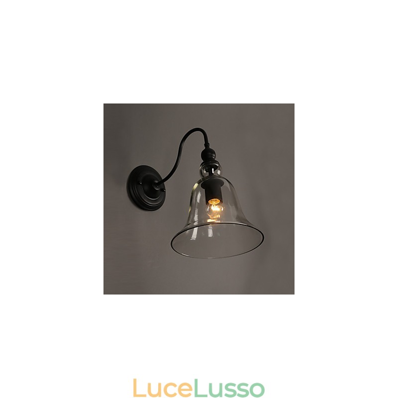 Lampada da parete in cristallo con luce da giardino creativa Campana che ripristina i modi antichi Luce