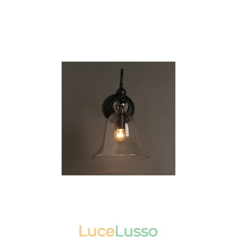 Lampada da parete in cristallo con luce da giardino creativa Campana che ripristina i modi antichi Luce
