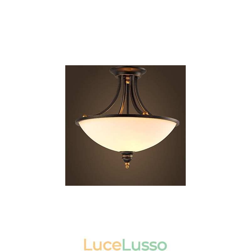 Semplici lampade da soffitto pastorali in bronzo Phnom Penh American Country European Ceiling Lamps Lampada