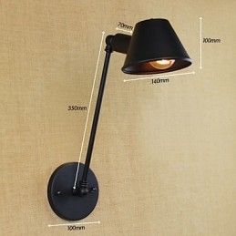 Applique da parete in ferro semplice retrò