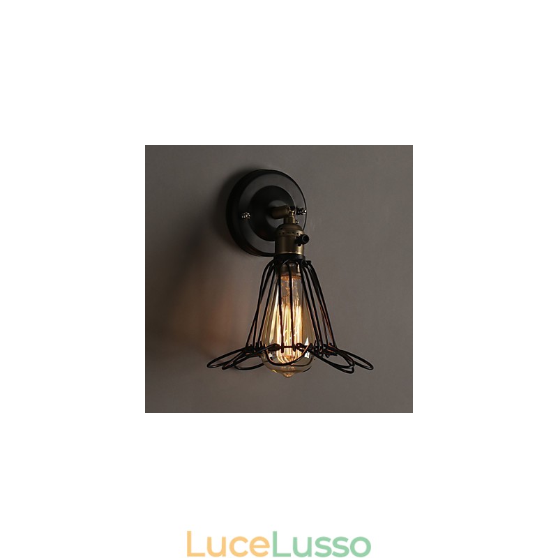 Lampada da parete in stile country americano che restaura i modi antichi Lampada da parete in ferro battuto