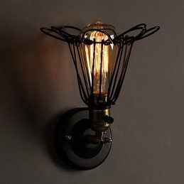 Lampada da parete in stile country americano che restaura i modi antichi Lampada da parete in ferro battuto