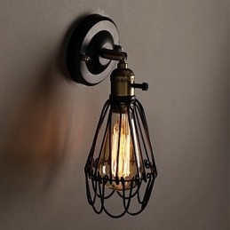 Lampada da parete in stile country americano che restaura i modi antichi Lampada da parete in ferro battuto