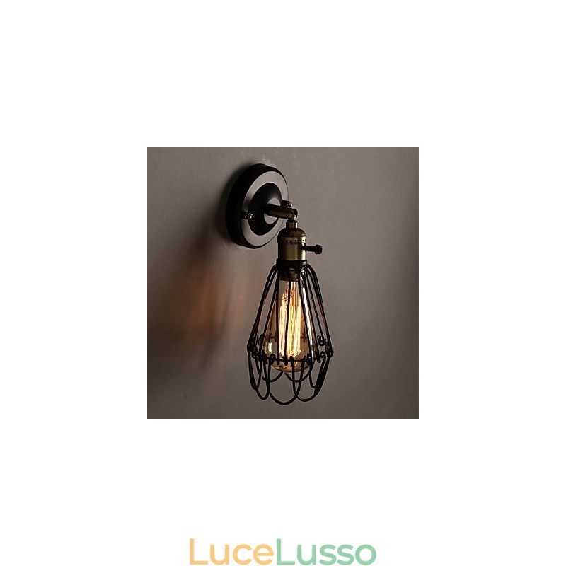 Lampada da parete in stile country americano che restaura i modi antichi Lampada da parete in ferro battuto