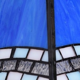 Lampada da parete in ferro battuto creativo rurale europeo mediterraneo con luci in vetro