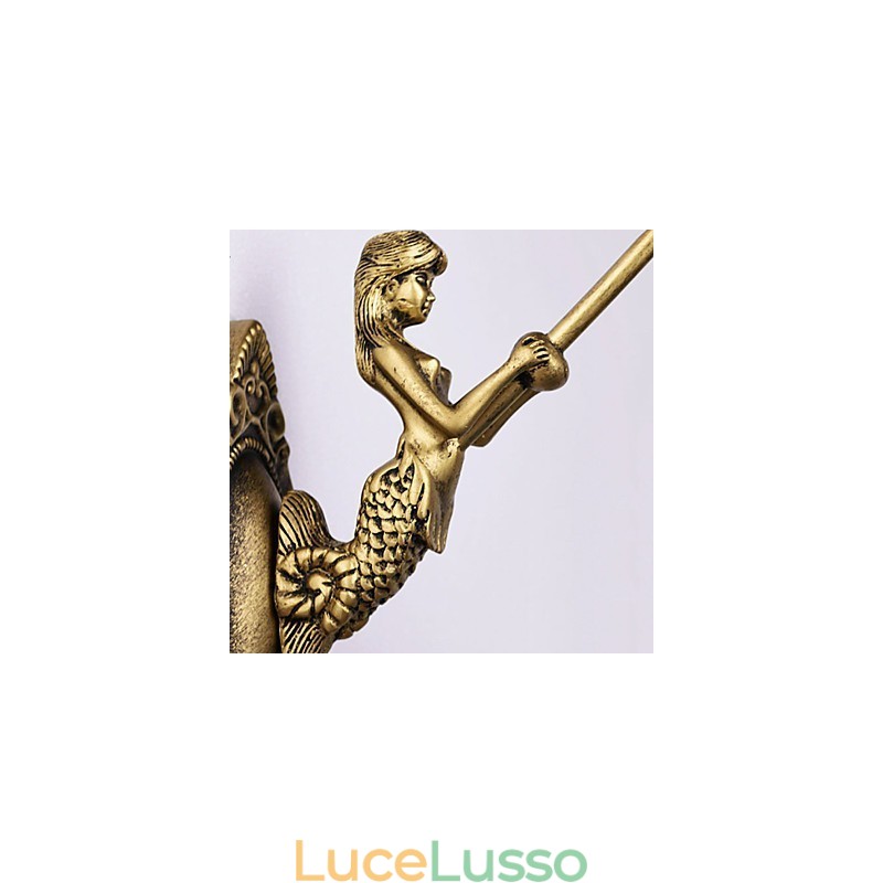Lampada da parete in ferro battuto creativo rurale europeo mediterraneo con luci in vetro