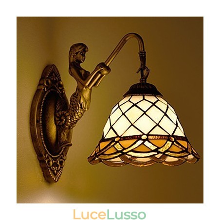 Lampada da parete in ferro battuto creativo rurale europeo contratto luci in vetro Lampada da parete in ferro battuto creativo rurale europeo contratto luci in vetro