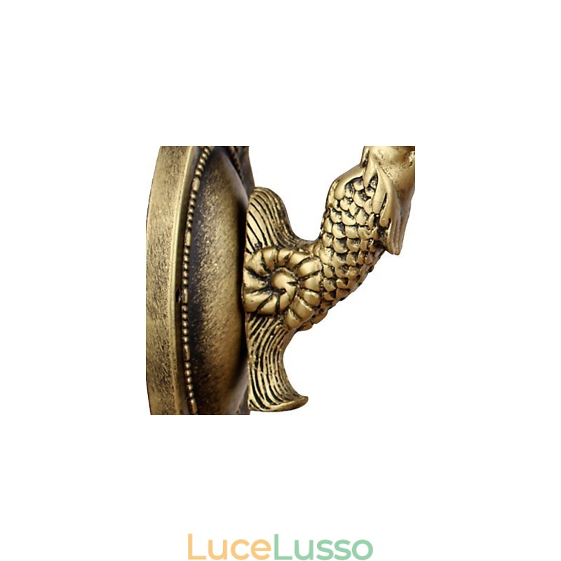 Lampada da parete in ferro battuto creativo rurale europeo contratto luci in vetro