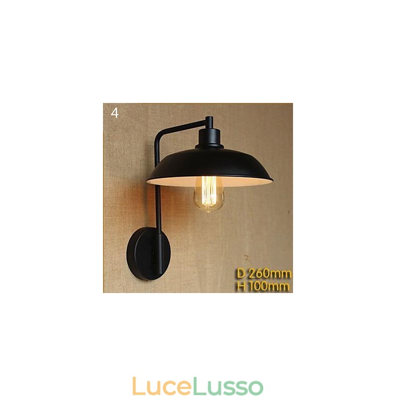 Lampada da parete per corridoio, veranda, balcone, magazzino, contemporaneo e su contratto, decorazione in ferro battuto