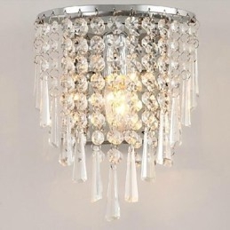 Moderne lampade da parete in cristallo di moda Illuminazione per letto Lampada da parete in cristallo