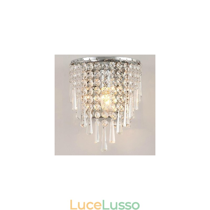 Moderne lampade da parete in cristallo di moda Illuminazione per letto Lampada da parete in cristallo