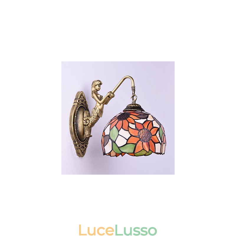 Luci da parete in ferro battuto creativo rurale europeo di Natale