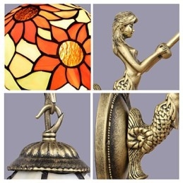 Luci da parete in ferro battuto creativo rurale europeo di Natale