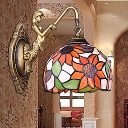 Luci da parete in ferro battuto creativo rurale europeo di Natale