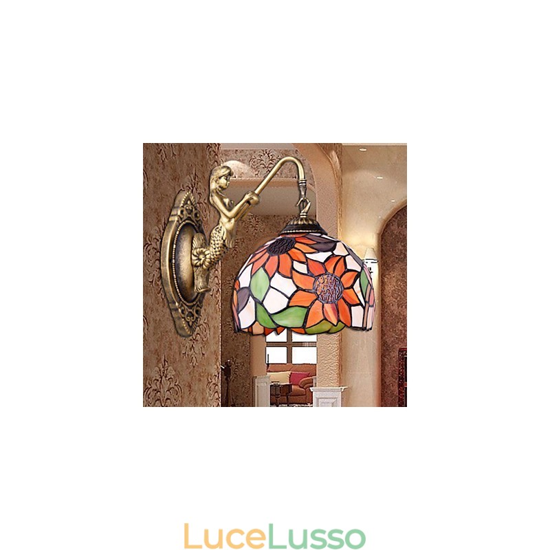 Luci da parete in ferro battuto creativo rurale europeo di Natale