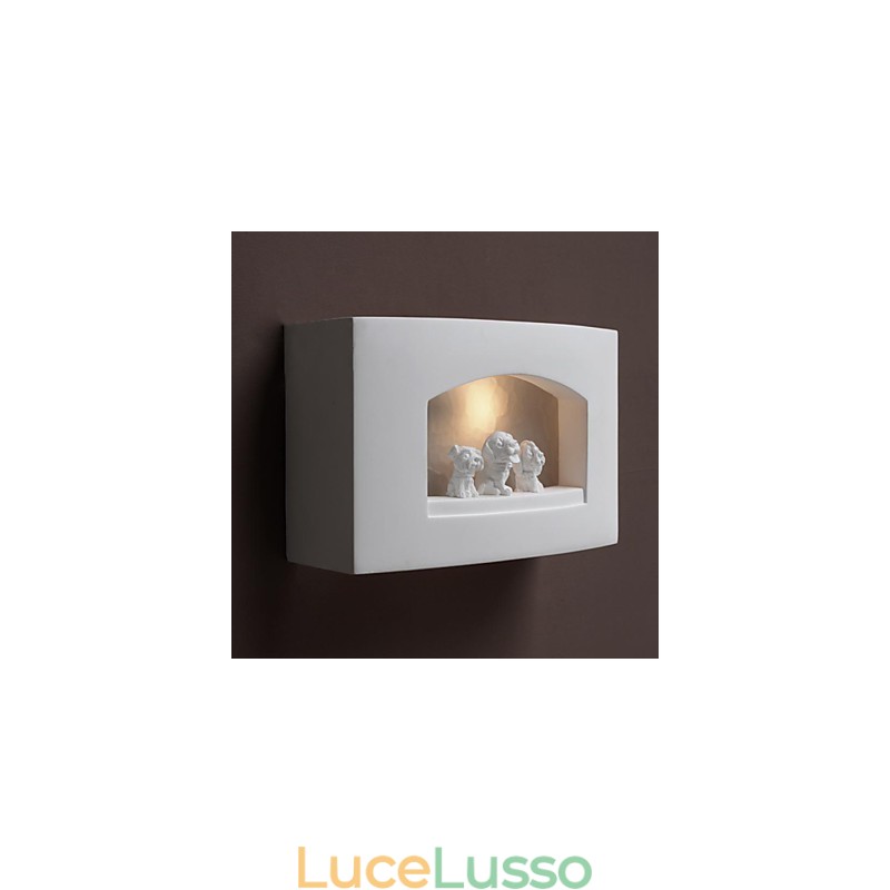 Lampada da parete in gesso per camera da letto creativa contemporanea e contratta Lampada da parete Luci