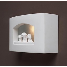 Lampada da parete in gesso per camera da letto creativa contemporanea e contratta Lampada da parete Luci