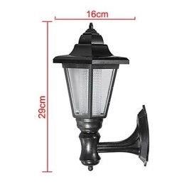 Lampada da parete per esterni con illuminazione solare per giardino, percorso, cortile, sicurezza