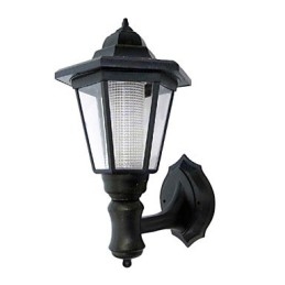 Lampada da parete per esterni con illuminazione solare per giardino, percorso, cortile, sicurezza