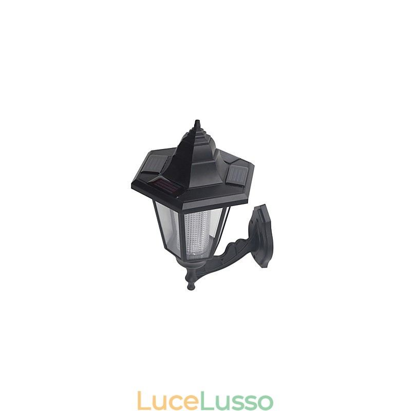 Lampada da parete per esterni con illuminazione solare per giardino, percorso, cortile, sicurezza