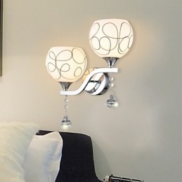 Lampada da parete in cristallo creativa contemporanea e contrattuale