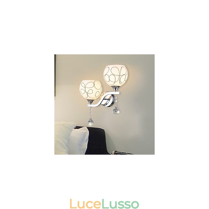 Lampada da parete in cristallo creativa contemporanea e contrattuale