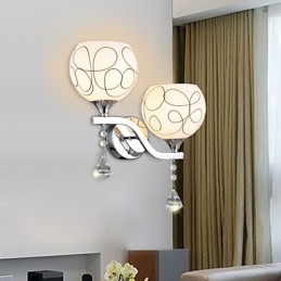 Lampada da parete in cristallo creativa contemporanea e contrattuale