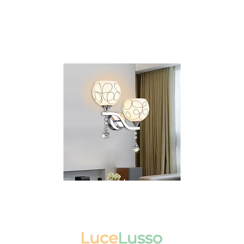 Lampada da parete in cristallo creativa contemporanea e contrattuale