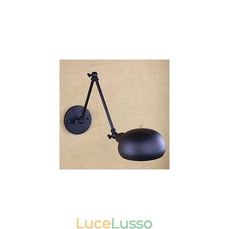 Lampada da parete in ferro battuto a braccio lungo, doppia festa, che restaura i modi antichi, personalità