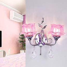 Lampada da parete in cristallo creativa contemporanea e contrattuale