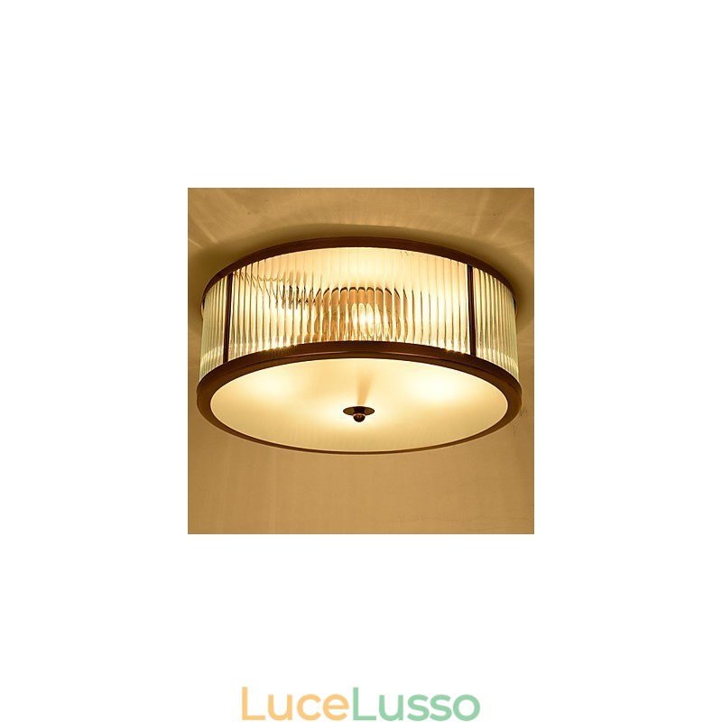 Tradizionale Classico Rustico Lodge Ottone Metallo Montaggio a filo