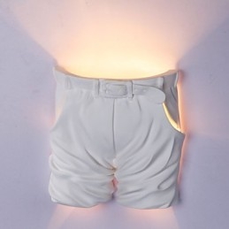 Lampada da parete in gesso per bambini, creativa e contemporanea, con luci a forma di pantaloni per la stanza dei bambini
