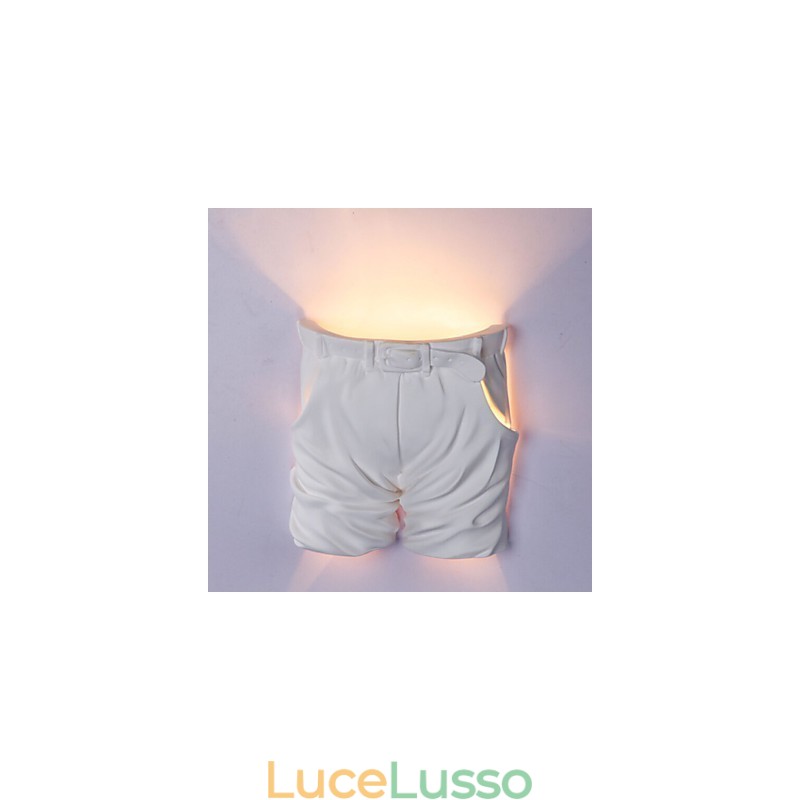Lampada da parete in gesso per bambini, creativa e contemporanea, con luci a forma di pantaloni per la stanza dei bambini