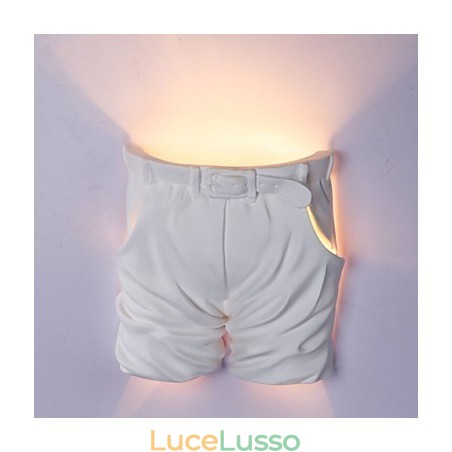 Lampada da parete in gesso per bambini, creativa e contemporanea, con luci a forma di pantaloni per la stanza dei bambini Lampada da parete in gesso per bambini, creativa e contemporanea, con luci a forma di pantaloni per la stanza dei bambini